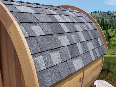 バレルサウナ屋根